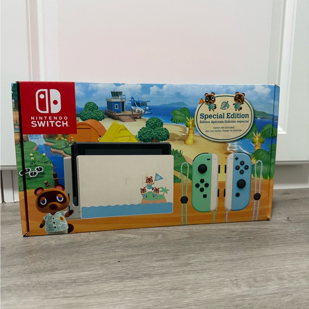 Nintendo Switch: Animal Crossing Special Edition Console with Game Included